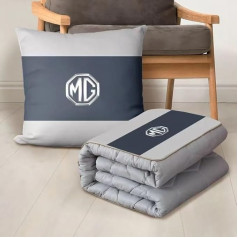 Travel Blanket Pillow Blanket for MG 4 EV MG4 Electric 2022 2023 2024, Car Quilt Blanket Cushion Multifunctional Decorative Cushion Blanket for Drivers & Families