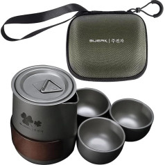 Camping-Wasserkocher – Edelstahl-Kaffeekanne für den Außenbereich, tragbarer Kochkessel | Camping-Sieb-Design, Kochgeschirr, Reisen, Picknick, Rucksackreisen, langlebig, leichter zum Kochen