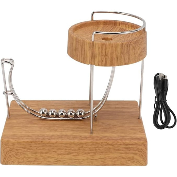 Marhynchus Perpetual Motion Machine Desk Toy Ever Rotating Ball Physics Educational Toy with Touch Switch 4-5 Hours Playtime for Adults