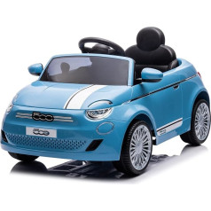 TURBO CHALLENGE - FIAT 500 - Electric Carrier - 119223 - Remote Control Car - Blue - Max. 30 kg - Plastic - Rechargeable Batteries and Batteries Not Included - From 3 to 6 Years