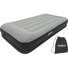 AVENLI Air Mattress Air Bed Self-Inflating for 1 Person 191 x 99 x 36 cm Inflatable Mattress Guest Bed with Integrated Pump High Lying Surface Flocked Surface for Camping and Home