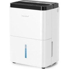 Dehumidifier, 12 L/Day, Electric Dehumidifier, Moisture Control, 3 Modes, 2 Speeds, 24H Timer, Automatic Defrost, Drain Hose, for Basement, Bedroom, Kitchen
