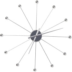 Chrome Umbrella Effect Wall Clock