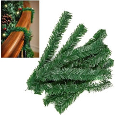 10pcs Artificial Tree Christmas Garland Wire Ribbons Green Pine Garlands Tie Balls Decoration
