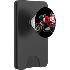Tolles Motorrad im Weihnachtsstil für freche Weihnachtsmann-Liebhaber PopSockets PopWallet für MagSafe