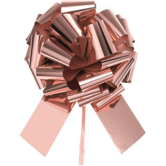 sourcing map 40cm Car Bow Christmas Bow Metallic Gift Ribbon Wedding Hamper Gifts Large Gift Bow Pink