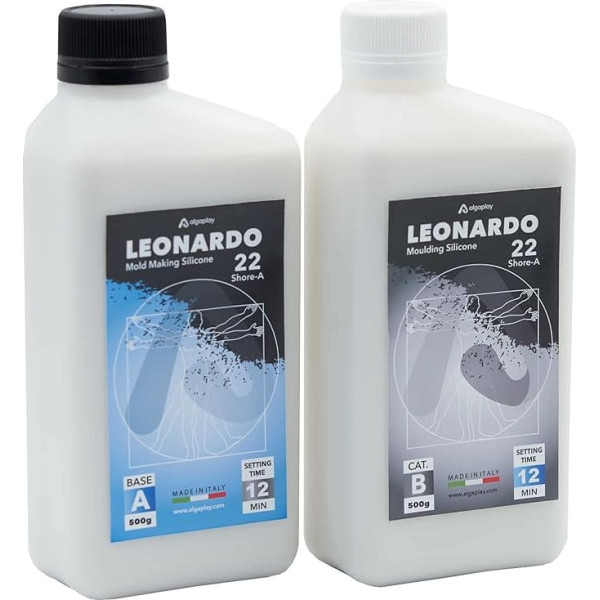 Algaplay Leonardo 22 Silicone for Making Moulds for Duplication and Reproduction of Small Items with Extreme Precision (1 kg)