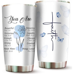 Christliche Geschenke für Frauen, Glaube, christliche Gläser zum Muttertag, Bibelgeschenk, christliches Geschenk, religiöse Geschenke, spirituelle Ermutigung, inspirierendes Geschenk für Frauen
