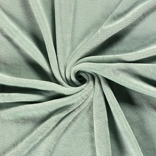 CRS Fur Fabrics N5358-021-1MTR Double Sided Fleece Fabric, Coral Pattern, Mint Green, 1 m, Polyester, Green, 1Mtr 150 cm x 100 cm