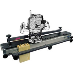 IGM FD 600 Router Tool - Includes Template & Cutter for Semi-Concealed Dovetail Tines - Up to 610mm - Copy Ring - Compatible with Standard Routers