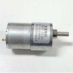 GB37-3530 DC Gear Motor 12V 24V 37mm All Metal Gearbox High Torque, 7-600RPM Low Speed Geared Motor with Eccentric Shaft for Robot DIY Automation(Single Motor,12RPM,24V)
