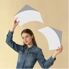 DIY-Bogen-Türrahmen-Bausatz, Schaumstoff-Türbogen-Set, weiß, Verschiedene Größen, 2er-Pack(W40xH40xT19cm/15.7x15.7x7.5)