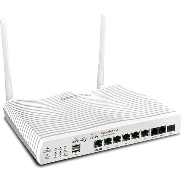 DrayTek Vigor 2866Vac - G.Fast Dual-WAN Modem Security VPN Firewall Router