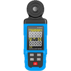 HpLive Digital UV Spectrometer Illuminance Meter Light Meter with 999 Memory Spaces Luxmeter (SK-8302A)