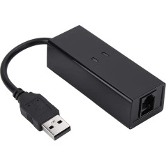 USB 56K External Dial-Up Voice Fax Data Modem Fast Receive and Send Faxes on Computer and Support Caller ID for Win7 Win8 Win10 XP