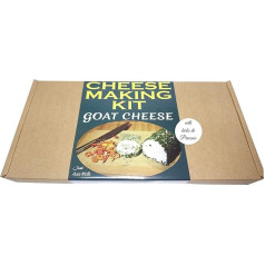 Premium cheese set = goat cheese with herbs of Provence = great gift = make cheese yourself
