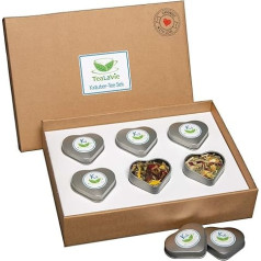 TeaLaVie Herbal Tea Gift Set (45 g) Small Attention Thank You Gift Idea 2025 Pack of 6