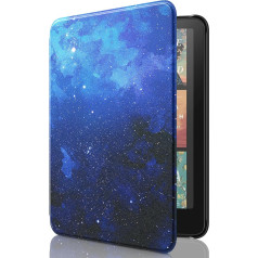 MoKo Case for the Brand New 7 Inch E-Reader (12th Generation 2025/2026) and E-Reader Colorsoft 2025/2026, Lightweight Protective Case with Auto Sleep/Wake, Not Suitable for BOOX & KOB, Blue Stars