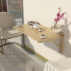 Klappbarer Outdoor-Wandtisch mit Klappplatte für Zuhause/Bar/Büro/Garten/Garage. Platzsparender schwebender Laptop-Schreibtisch aus Holz, klappbarer Esstisch (L110 x B40 cm/L43 x B16 Zoll)