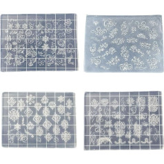 Mehrzweck Kunstformen, Schmetterlingsthema, Nagelschablonenformen, Silikontextur für Kosmetikerinnen und Lernende, Silikonprägeformvorlagen