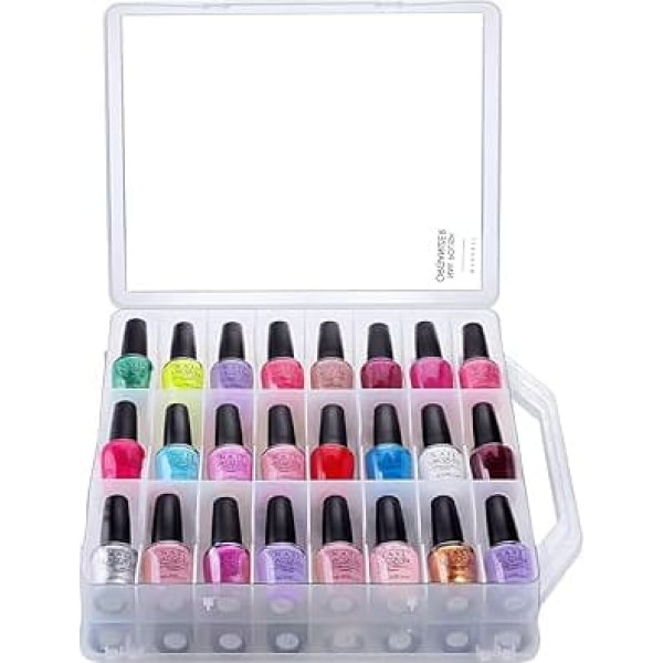 Makartt® Universal Holder Durchsichtselement Counter Polish for 48 Bottles Storage Space Saver for DIY Nail Art and Nail Salons clear