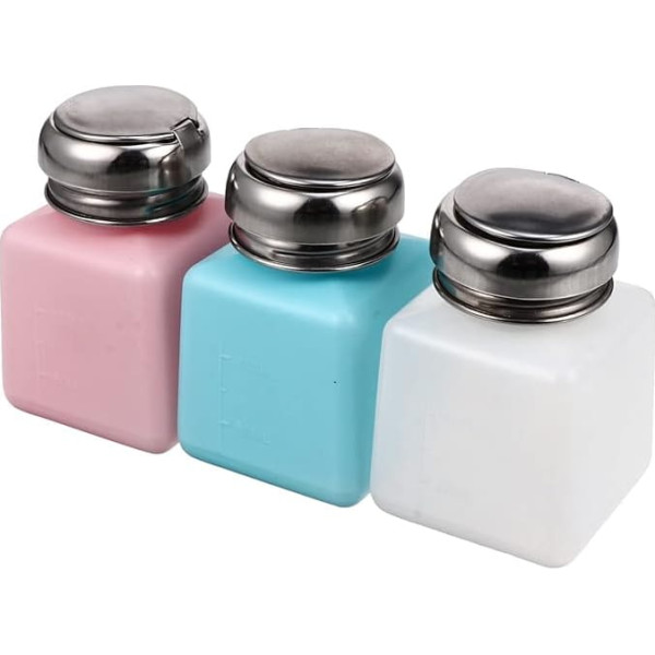 Ipetboom Alcohol Press Bottle Nail Polish Remover Pump Dispenser for Nail Care and Cleaning Gel Nails