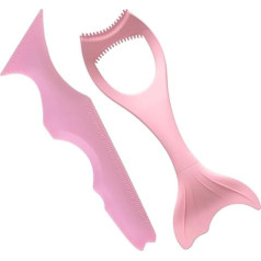 2 Stück Silikon Eyeliner Schablone für Make Up Werkzeug Weich und Leicht zu Reinigen Rosa Multifunktionales Kosmetik Zubehör für Präzises Augen Make Up