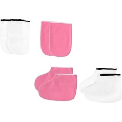 PACKOVE 2sätze Paraffinbad-handschuhe Und Fußwärmer Maniküre-handschuhe Und Wachs-fußüberzüge Spa-werkzeuge Für Nagelpflege Bequeme Anwendung Mit Luftdichten Design