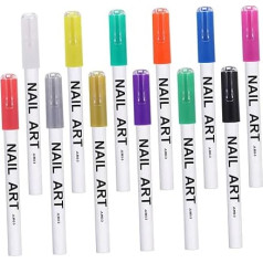 Lurrose 12stücke Teiliges Nagelkunststifte Maniküre-zeichenwerkzeug Nagelstift Für Diy-maniküre Und Studiogebrauch