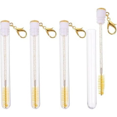 Ciieeo Mascara Bürste Wimperntube 4 Stück 10cm Abnehmbar Kunststoff Make Up Zubehör für Frauen Unterwegs