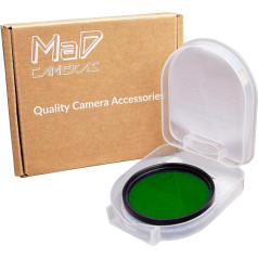 49mm Green Full Color Correction Filter for Camera Lenses Ideal for Black and White Photography