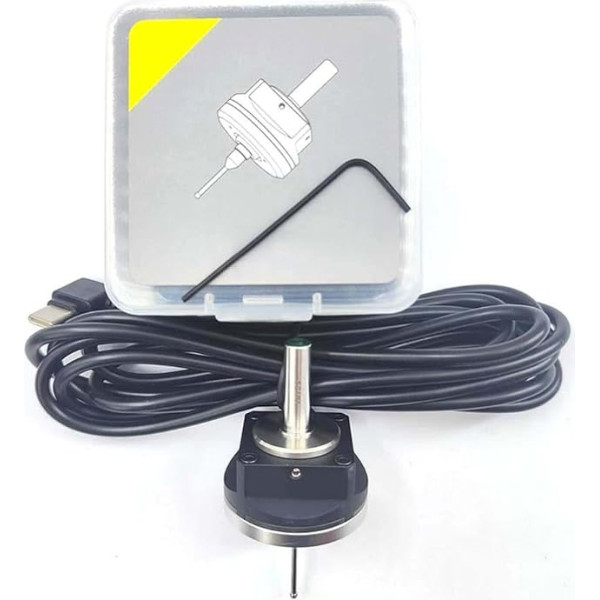 V6 Anti-Roll-3D-Touch-Sonde, Kantenfinder für Desktop-CNC, silberfarben, 6 mm Kantenfinder mit Draht und Schraubenschlüssel (N-C oder NO)