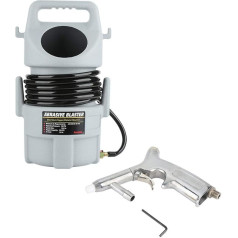 Mobile Sand Blaster with Tank and Guns, Portable Pneumatic Sand Blaster with 4.5 m Hose, Air Sandblaster with Tank, Capacity 50 Pounds