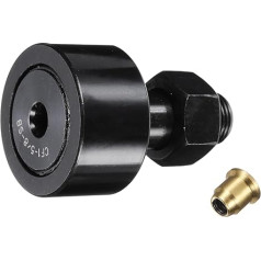 sourcing map CF-1-5/8-SB CR26 Nockenfolgerschienenlager, Chromstahl-Rollenbolzenlager, 3,8 cm Rollendurchmesser, 5/8-18 UNF-Bolzentyp, für Werkzeugmaschinenführung