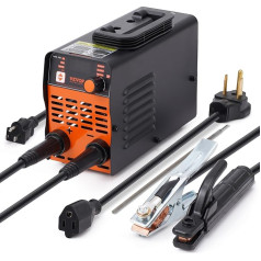 VEVOR 220V Rod Welder, 100A ARC/Lift TIG Welding Machine with Large LED Display, Portable 2 in 1 Bar Welding Machine with Hot Start Arc Force Anti-Stick VRD, MMA ARC Welding Machine for Welding