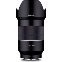 Samyang AF 35 mm F1.4 II FE for Sony E - Auto Focus Full Format & APS-C Wide Angle Lens Fixed Focal Length Mirrorless Mount System Cameras Aluminium Housing Weather Protection Sony A9 A7 A1 Alpha 6000