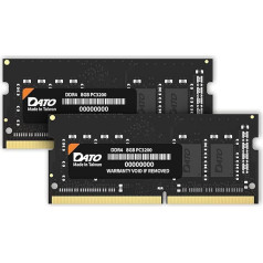 DATO 16GB RAM (8GB x 2), DDR4 3200MHz PC4-25600 CL22 SODIMM 1.2V 260-Pin Non-ECC SODIMM, Laptop Notebook Memory Module