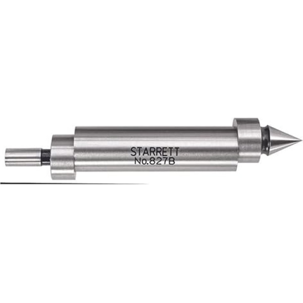 Starrett 827B Edge Finder Double Ended with Pointed Contact, 0.5 Inch Case Diameter, 0.2 Inch Contact Diameter