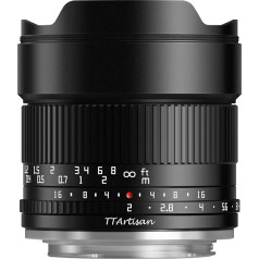 TTArtisan APS-C 10mm F2 Metal Case Compatible with M43 Mount - Black