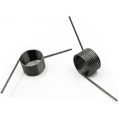 Torsion Spring 5 Pieces Wire Diameter 2.5 mm 65Mn Steel Small Spiral V-shaped (7.5 mm (3 laps), 30 mm, 2.5 mm (180 degrees))