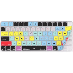 Keyboard Cover Compatible with Adobe Premiere Pro - Compatible with Apple Magic Keyboard (Non Numeric) with/without TouchID - Improve Your Video Editing