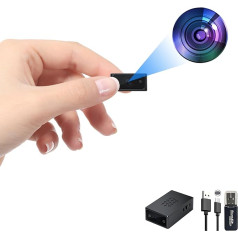 HD 1080P Mini-Kamera，Überwachungskamera， Überwachungskamera für Zuhause und Büro mit automatischer Nachtsicht, Bewegungserkennung, Schwerkraftsensor ohne WLAN