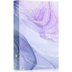 Lanpn Photo Album 10 x 15 cm 300 Pockets Leather Hardcover Photo Book for 300 Horizontal Pictures Purple Gold