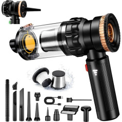 Handheld Vacuum Cleaner Car, 4-in-1 Handheld Vacuum Cleaner Battery Wireless, 28000Pa Car Vacuum Cleaner, 3-Speed Car Mini Vacuum Cleaner Strong with Brushless Motor for Car, Camper