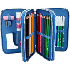 Top Model feather bag, 3-fold, multi-coloured