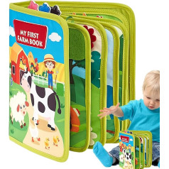 Generisch Sensory Toy for Toddlers, Interactive Book Activity Toy, Quiet Play, Developmental Activity, Early Childhood Education for Home, On the Go, Children's Room, Living Room, Children