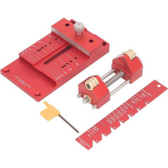 Meißelschärfset 15 Bis 45 Grad Schärfwinkelvorrichtung, Schleifwerkzeug aus Aluminiumlegierung für Holzbearbeitungsmeißel und Hobel, Stabiles, Präzises Schärfen mit Mikrofase
