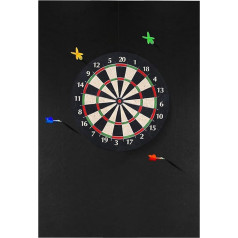 Dartboard Wall Protector Dartboard Accessories Removable Black Mat Protector Professional Quality for Adults Playroom Garage Home Classroom