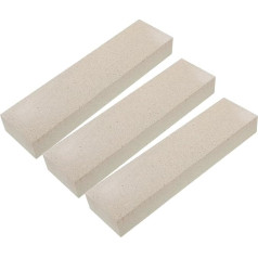 Pack of 3 Household Whiststones, Kitchen Knife Sharpener, Sharpening Stone, Tool Sharpener for Garden Shears, Portable Knife Sharpener, Double-Sided Sharpener for Garden Tools, Grey