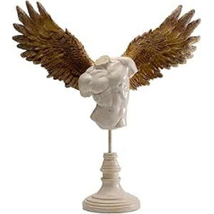 Kare Design Decorative Figurine Guardian Angel Male, Multi-Colour, Decorative Object, Home Accessories, Angel Motif, Handmade, 47 x 44 x 12 cm (H x W x D)